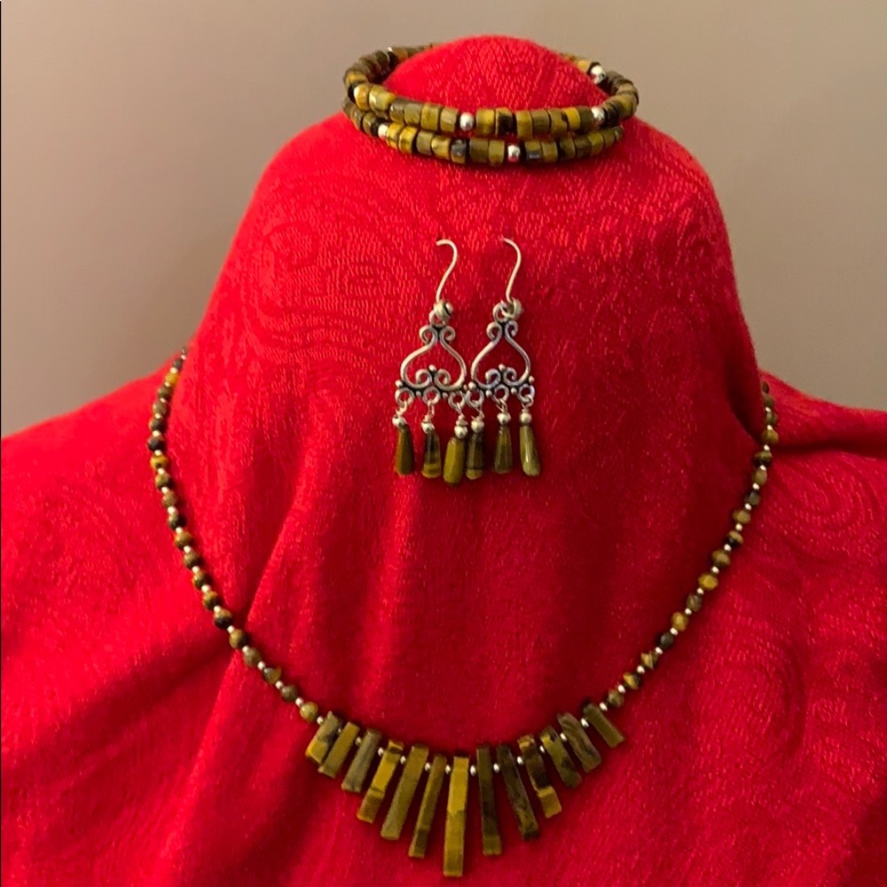 Tiger’s Eye jewelry set